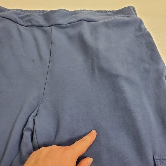 Soft Surroundings Womens Wide Leg Sweatpants Size 1X Blue Athleisure Stretch - Picture 12 of 15